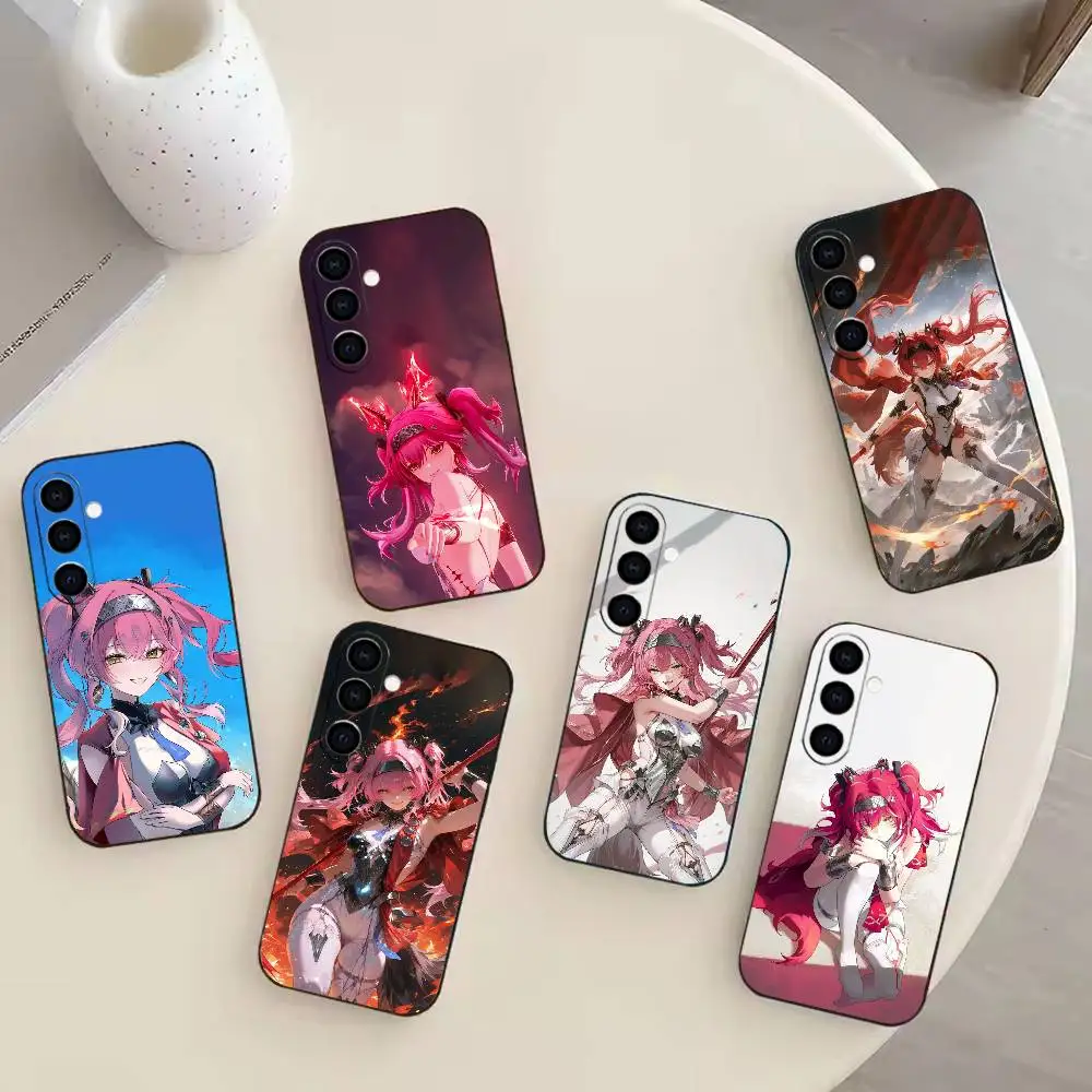 

W-wuthering waves L-Lupa Phone Case For Samsung Galaxy A91,80,73,72 ,71,53,52,32 ,31,22,21s,20,Soft Black Case