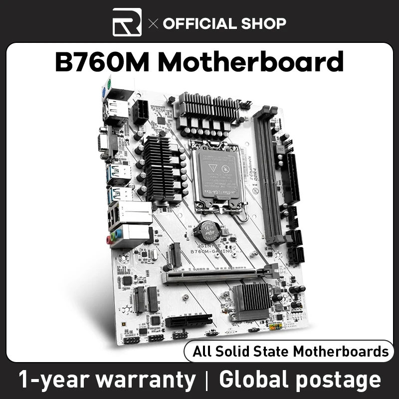 

JIESHUO B760M LGA 1700 поддерживает процессор Intel Core i3/i5/i7/i9 12/13 двухканальная Память DDR4 B760M, подходит для игр и офиса