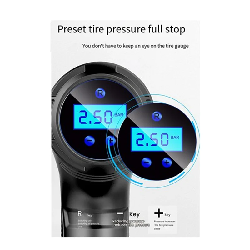 

High Quality Handheld Air Compressor Inflatable Pump Air Pump Tire Inflator Digital For Car Bicycle Parts