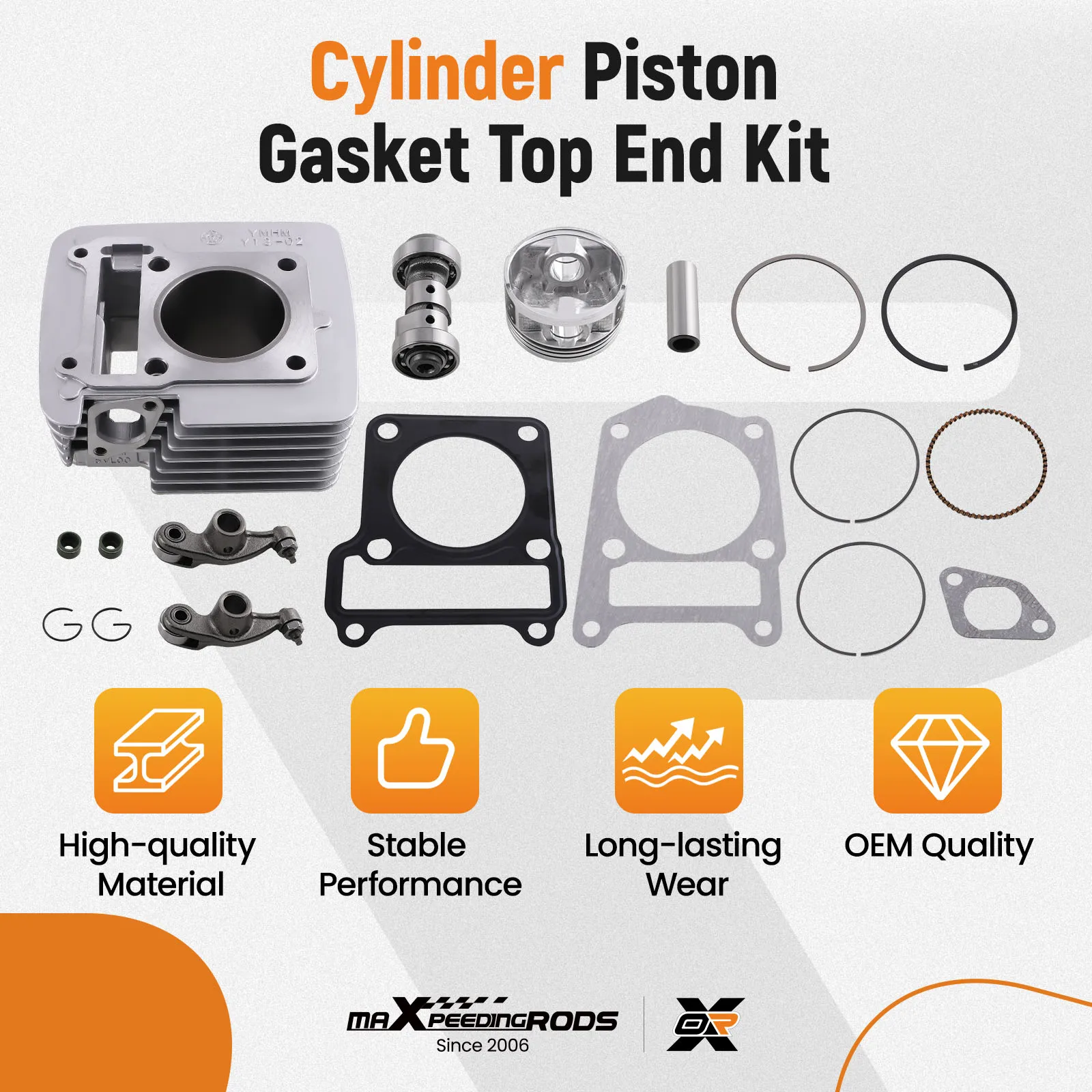 

Cylinder Rocker Arm Camshaft Ring Kit for Yamaha TTR125 TTR125E TTR125L TTR125LE