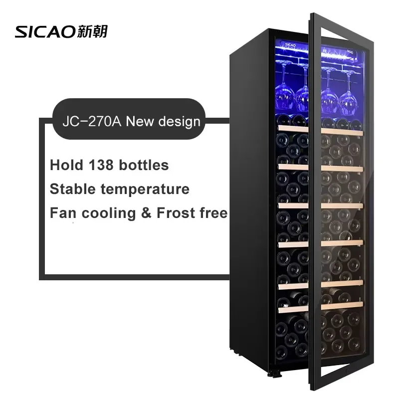 Compressor Sicao Wine Cellars Dual Zone Wine Cooler Fridge Electric Cabinet bar Bottle Refrigerator