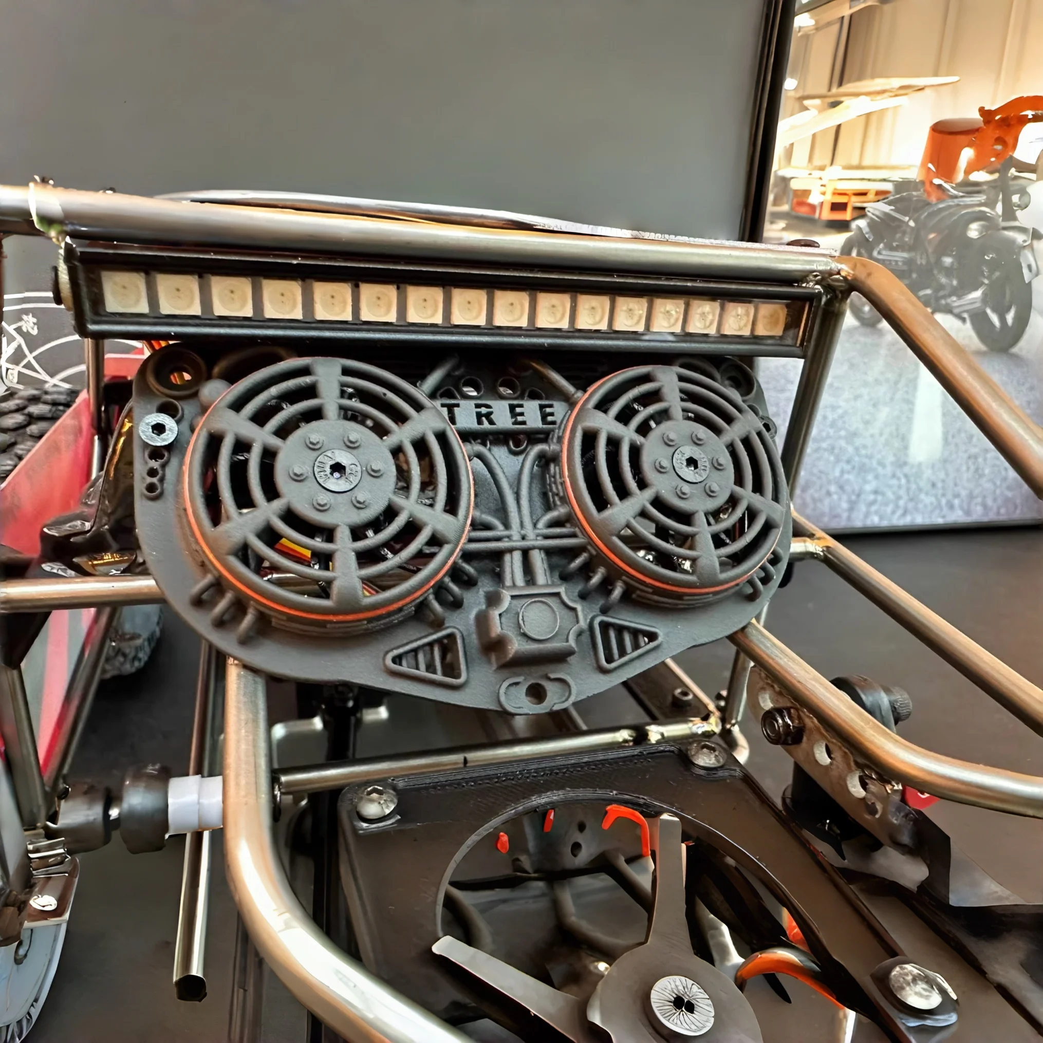 Simulated Hot Fan Radiator Decoration for 1/10 RC Rock Crawler Upgrade VP H10 Optic Traxxas UDR AXIAL SCX10 RC4WD VS4-10 PHOENIX view 5