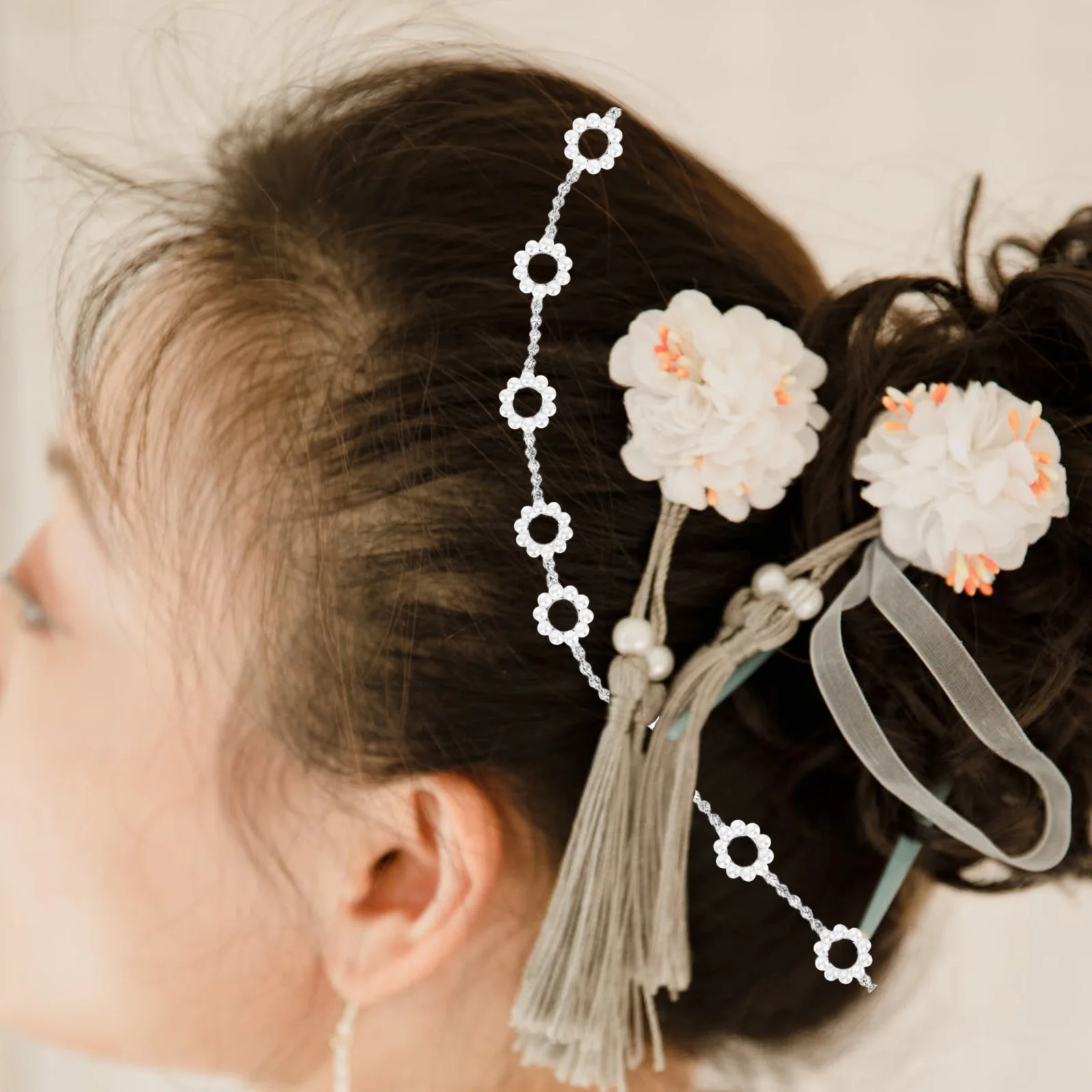 

Glitter Pearl DIY Craft Applique Sew On Glue Decor for Hairband Dress Shoes Headband Clothing Trim Rhinestone Pearl Trim