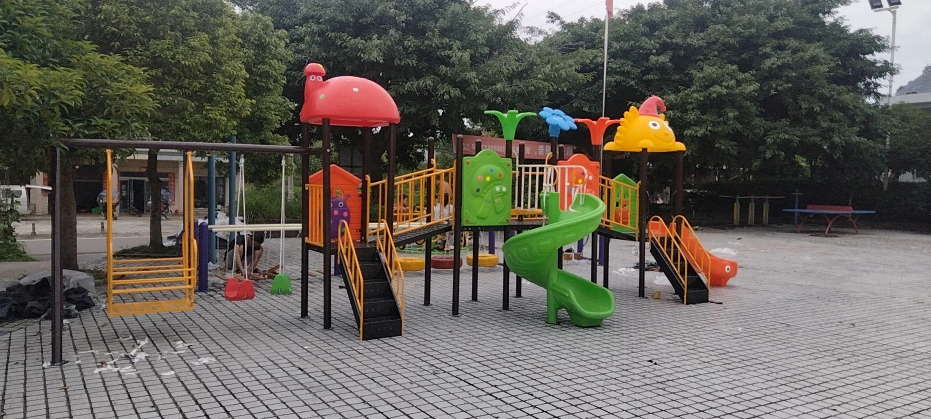 kids toy slide baby outdoor games swing kindergarten sets children's plastic child children playground indoor garden large B51