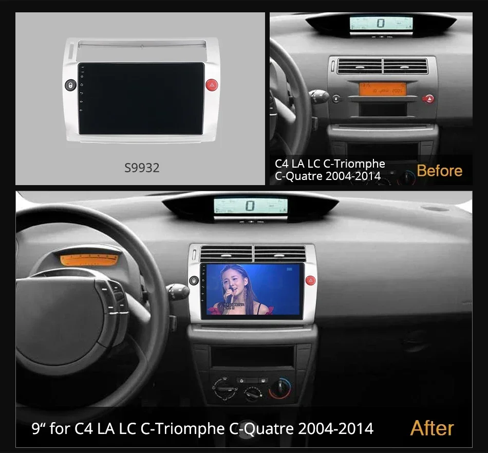 Ownice K6 + 2K for Citroen C4 LA LC C-Triomphe C-Quatre 2004 - 2014 Car Radio Player Navigation 360 Android 12 No 2din 2 Din DVD