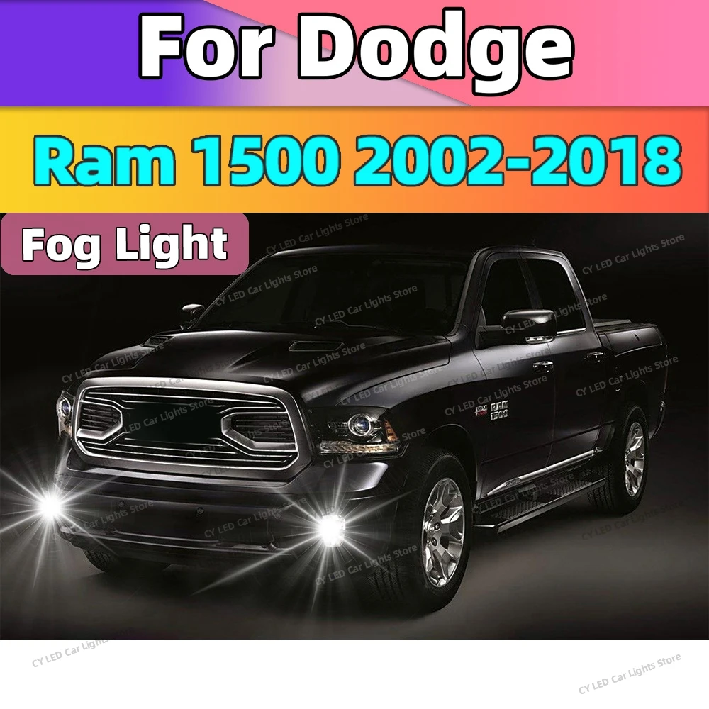 

LED Car Light Front Bulb Fog Lamp 20000LM Ultra Bright For Dodge Ram 1500 2002-2018 2010 2011 2012 2013 2014 2015