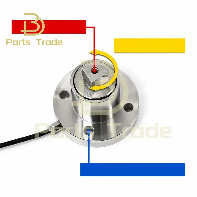 for Load Cell Half Flange Static Torque High Precision Bidirectional Measurement Wrench Torque Sensor Square Head Measurement