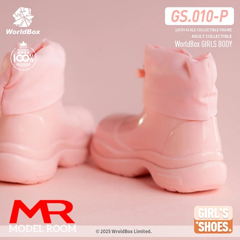 Worldbox GS010 1/6 مقياس أنثى الرباط احذية المطر أحذية جوفاء نموذج صالح 12 ''الجندي عمل الشكل دمى الجسم #6