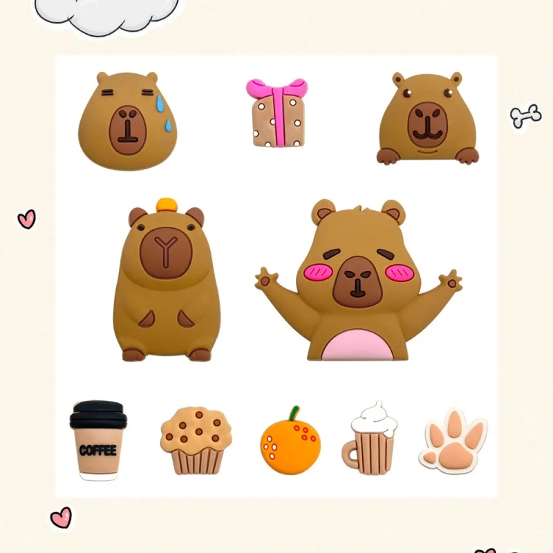 

NEW Capybara Animal Shoe Charms Cartoon Series ​for Shoe Charms Accessories for Classic Clog Shoe Decoration Kids Gifts