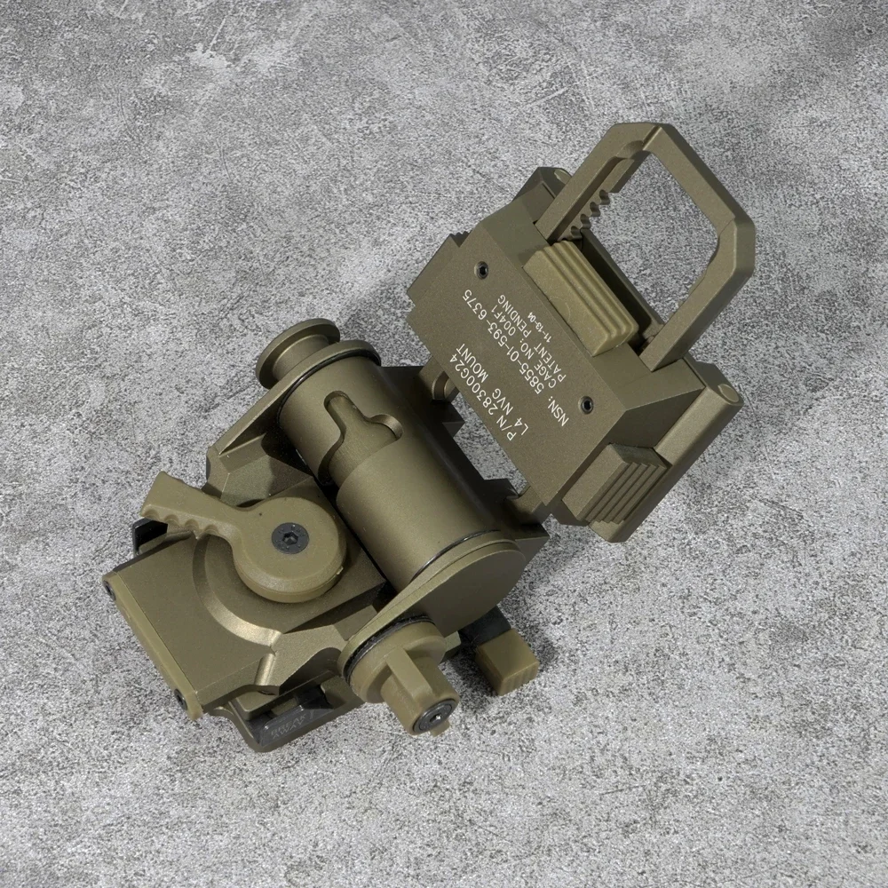 Tactical NVG Mount L4G24 CNC Aluminum Frame Helmet Mount for PVS 15/18 NVG Night Vision Mount Black and FDE Color in Stock