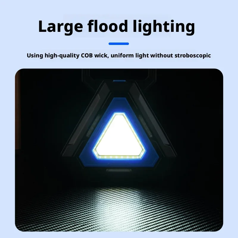 شعلة عمل خارجية مقاومة للماء: مغناطيسية، متعددة الوظائف، شحن سريع من النوع C ومصباح تخييم ببطارية كبيرة #4