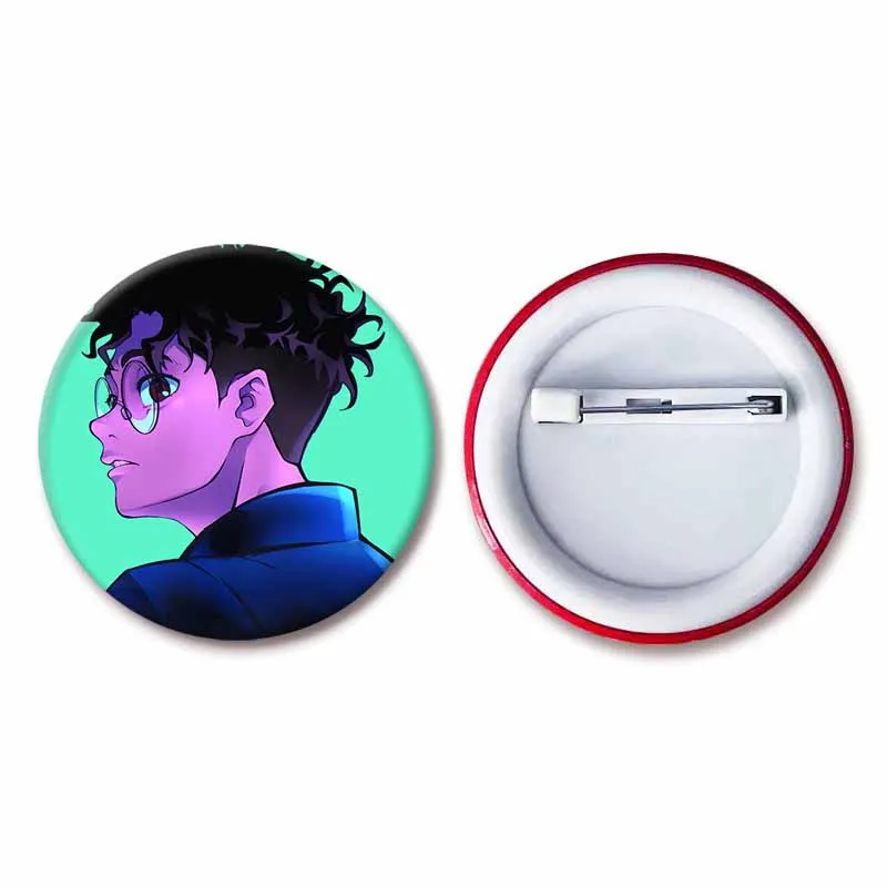 Anime Dandadan Icons Lapel Pins Cartoon Character Cosplay Badge Handmade Tinplate Round Brooch Hat Clothes Jewelry Accessories