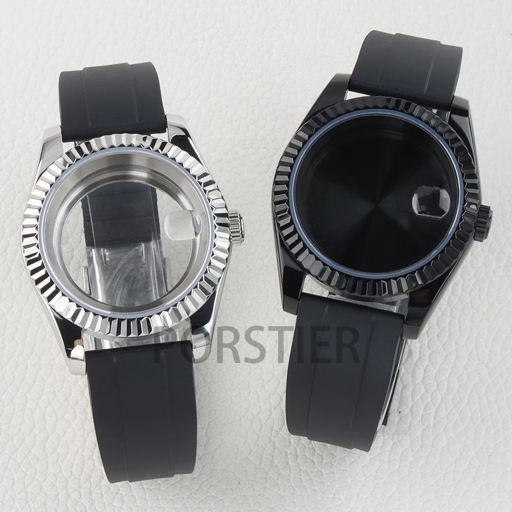 36mm-39mm-nh35-watch-case-20mm-rubber-strap-for-datejust-nh35-nh36-movement-285mm-dial-waterproof-sapphire-glass-watch-parts