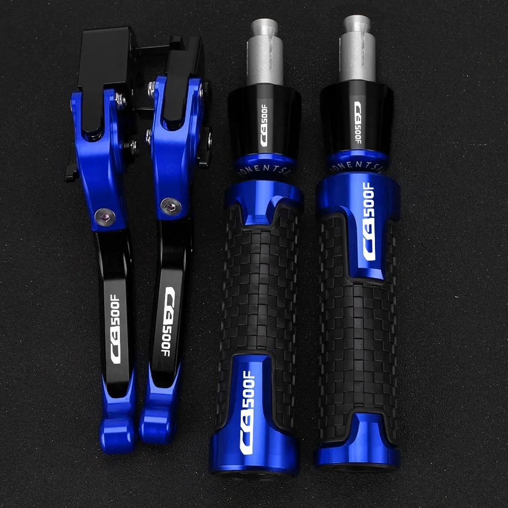 

For HONDA CB500F 2013-2023 2022 2021 2020 2019 2018 2017 2016 CNC Motorcycle Adjustable Brake Clutch Levers Handlebar Grips Ends