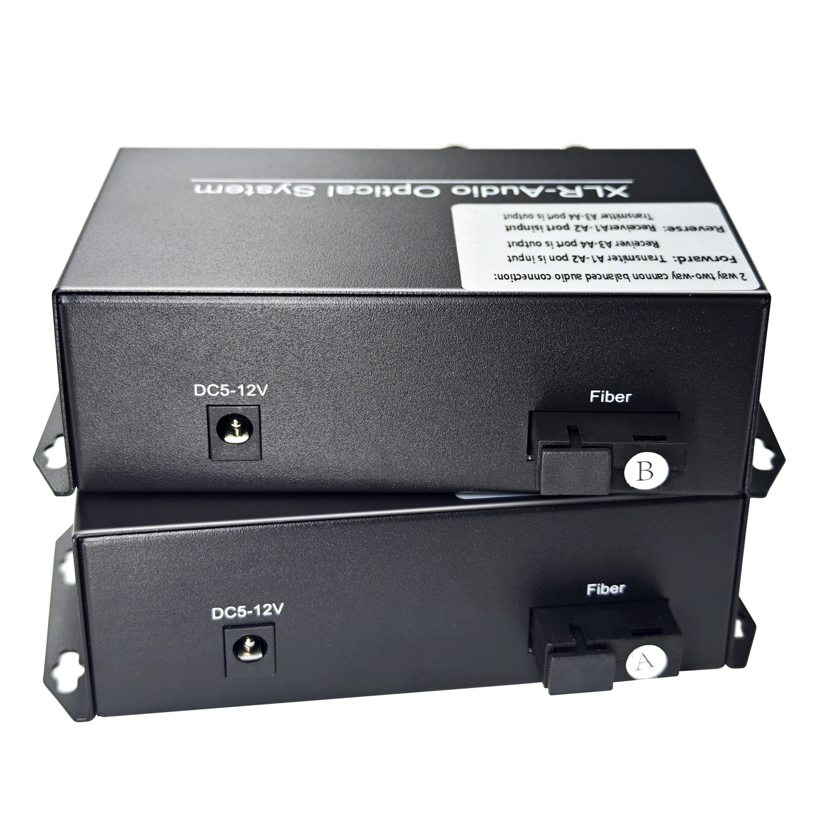 2-Channel XLR Bidirectional Audiol Transceiver Lossless Transmission Suitable for  Campus Broadcasting and Monitoring Audio