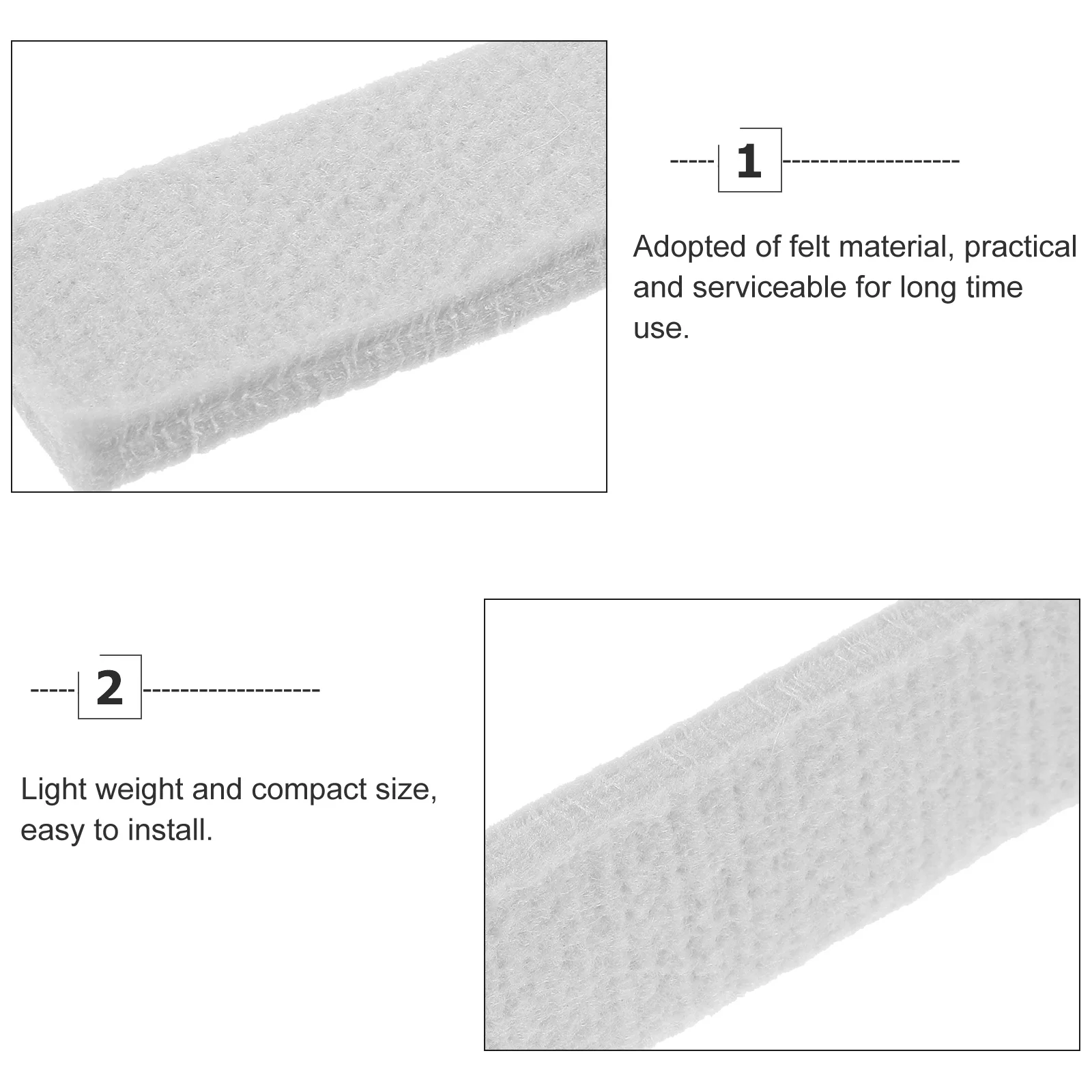 

10Pcs Felt Exercise Bike Brake Pads Durable Compact Fitness Bike Braking Blocks Lightweight Practical Replacement Parts Noise