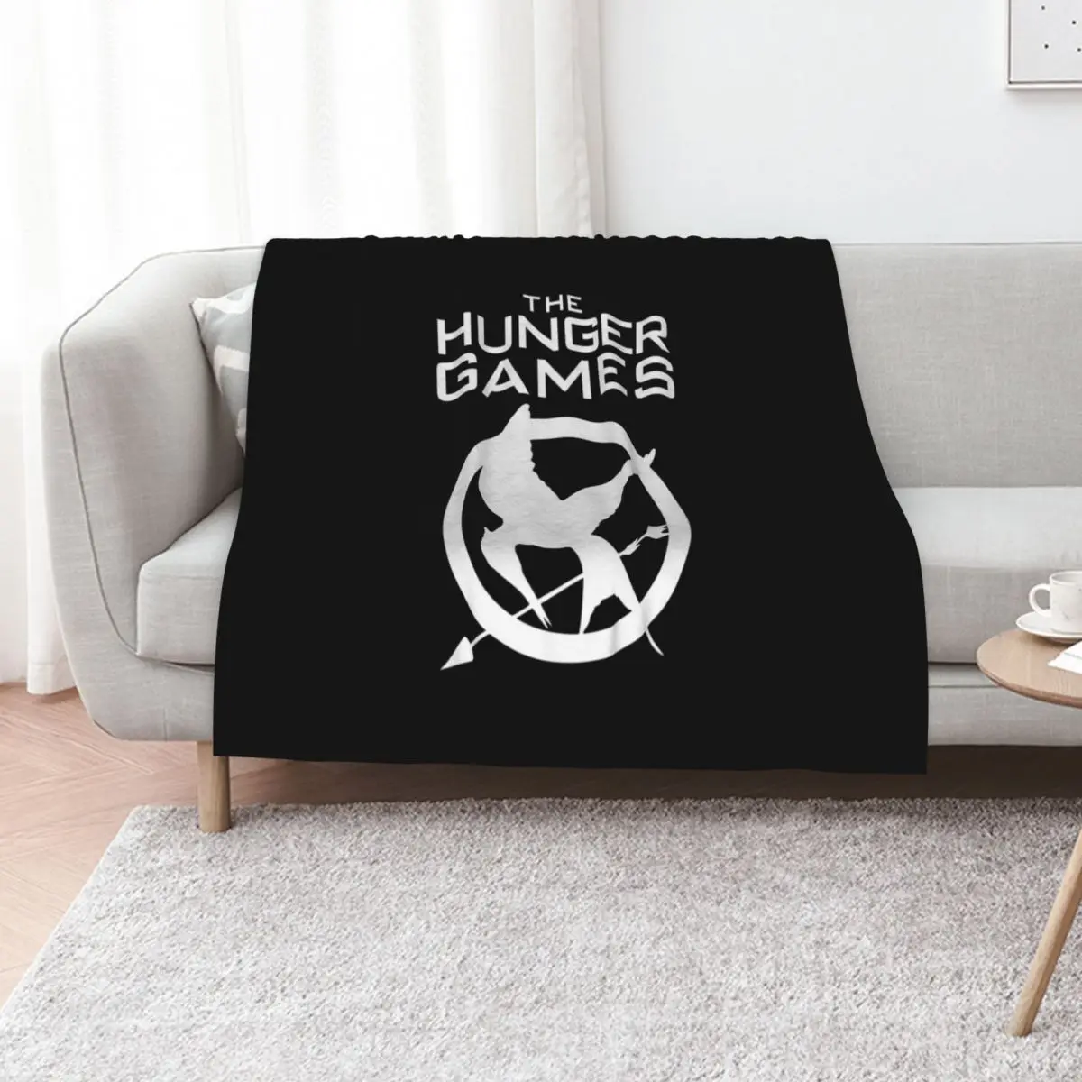 Hunger Games Merch Hunger Games Logo Throw Blanket Men's Soft Warm Throw Blanket for Couch