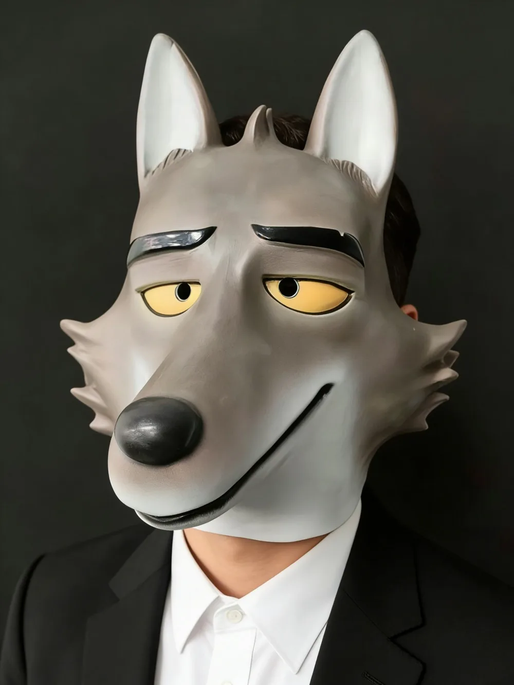 Wolf Shark Mask The Bad Guys Novelty Cosplay Fish Costume Props Fancy Dress Party Animal Head Mask Masques Cartoon Carnaval Mask