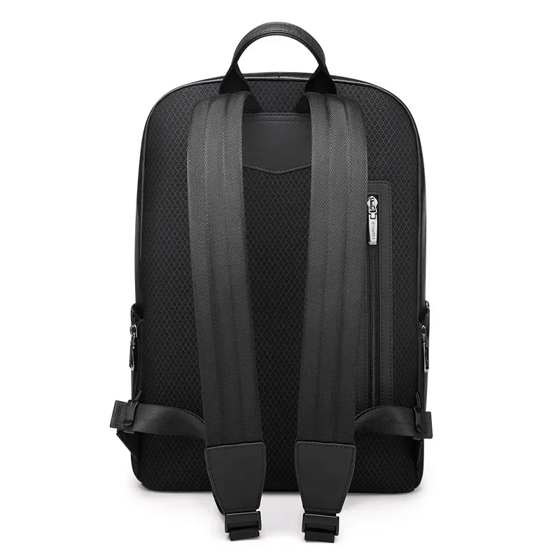 Men's vegetable tanned head layer cowhide Korean men's backpack leather leisure commuter computer bag