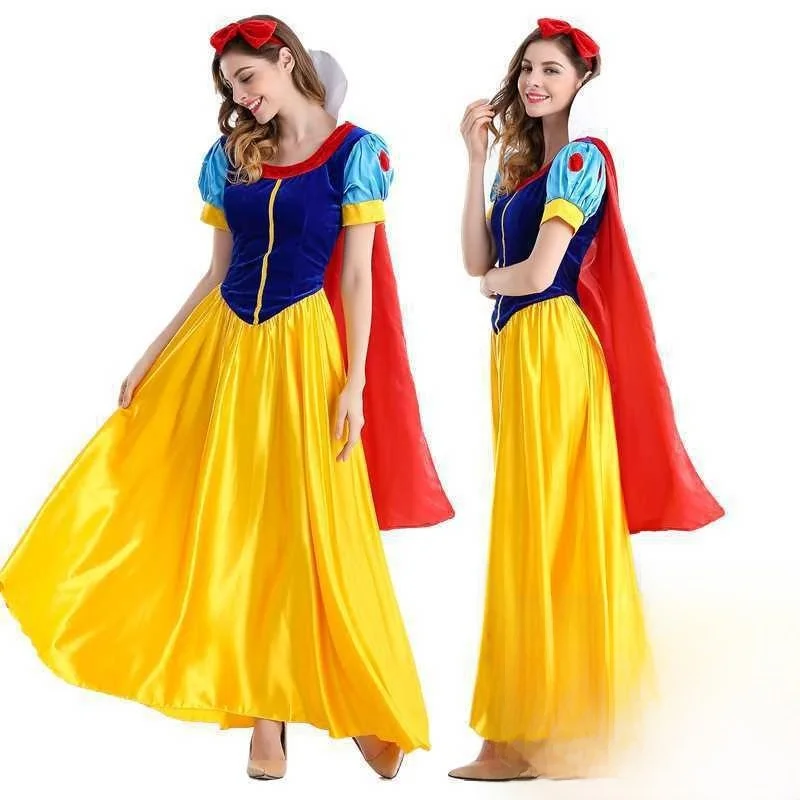loween Set di costumi da gioco Cappuccetto Rosso Vestito Biancaneve Abbigliamento per spettacoli teatrali per adulti Festa tradizionale cinese...