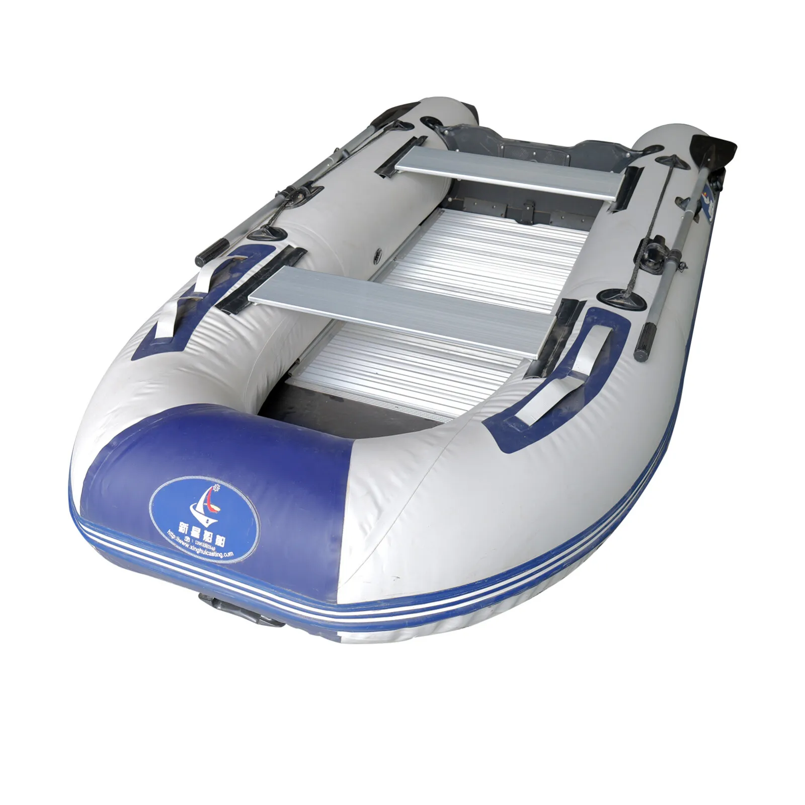 Marine 3 Mlies Rubber Fishing Boat Aluminum Alloy Bottom Plate Assault Boat Adapted To 15 HP Engine