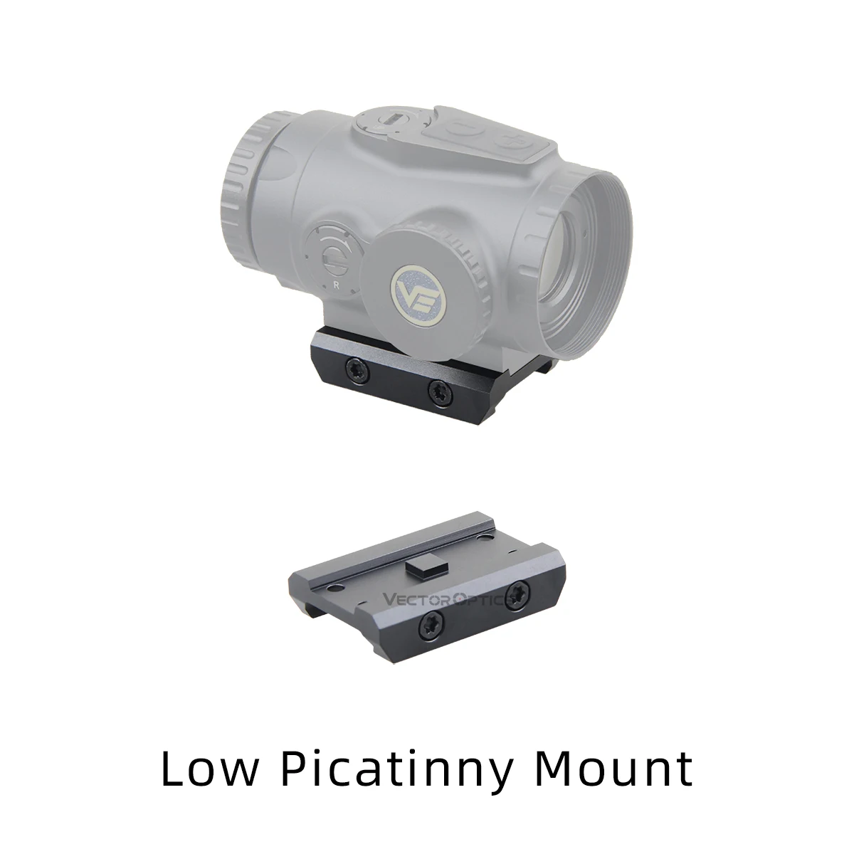 Vector Optics Low/Riser/ Red Dot Sight Offset PicatinnyMount Compatible with T1/T2,for Paragon Prism,Maverick & Scrapper Series view 3
