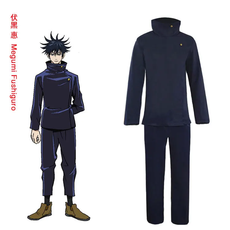 วิกผมอะนิเมะ jujutsu Kaisen gojo Satoru แว่นตาชุดคอสเพลย์ผู้หญิงโรงเรียนมัธยมชุดเทศกาลฮาโลวีนผู้ชายผู้ใหญ่