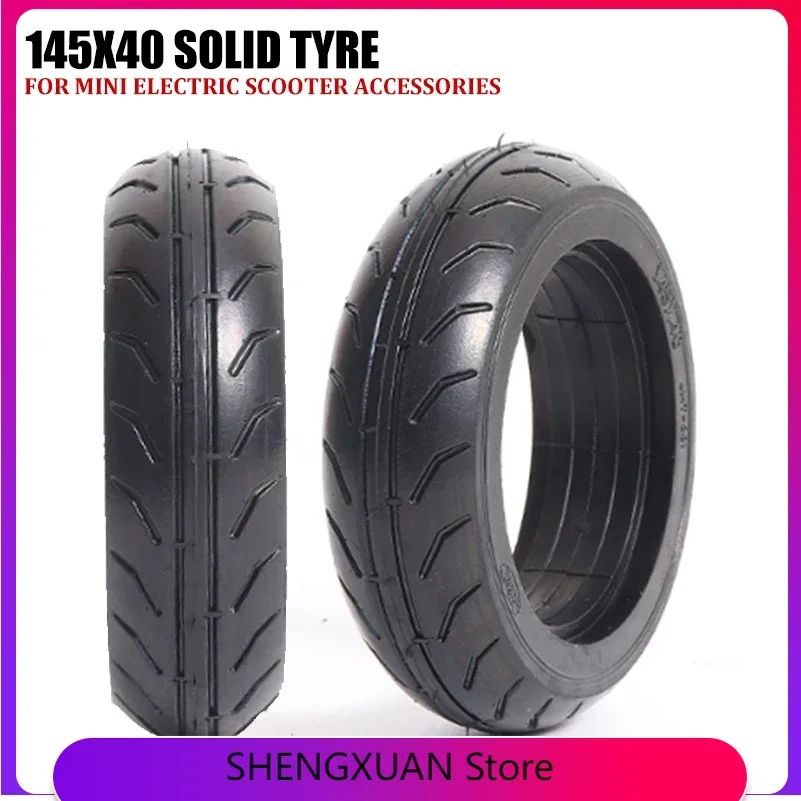 Explosion-proof 145x40 Solid Tyre for Electric Scooter Fast Wheel F0,Jackhot Carbon Fiber  Tubeless  Parts