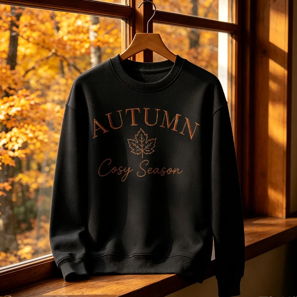 Herbstliche Gemütlichkeit, bestickte Kürbis-Sweatshirts, Hoodies, T-Shirts, gruseliges Halloween