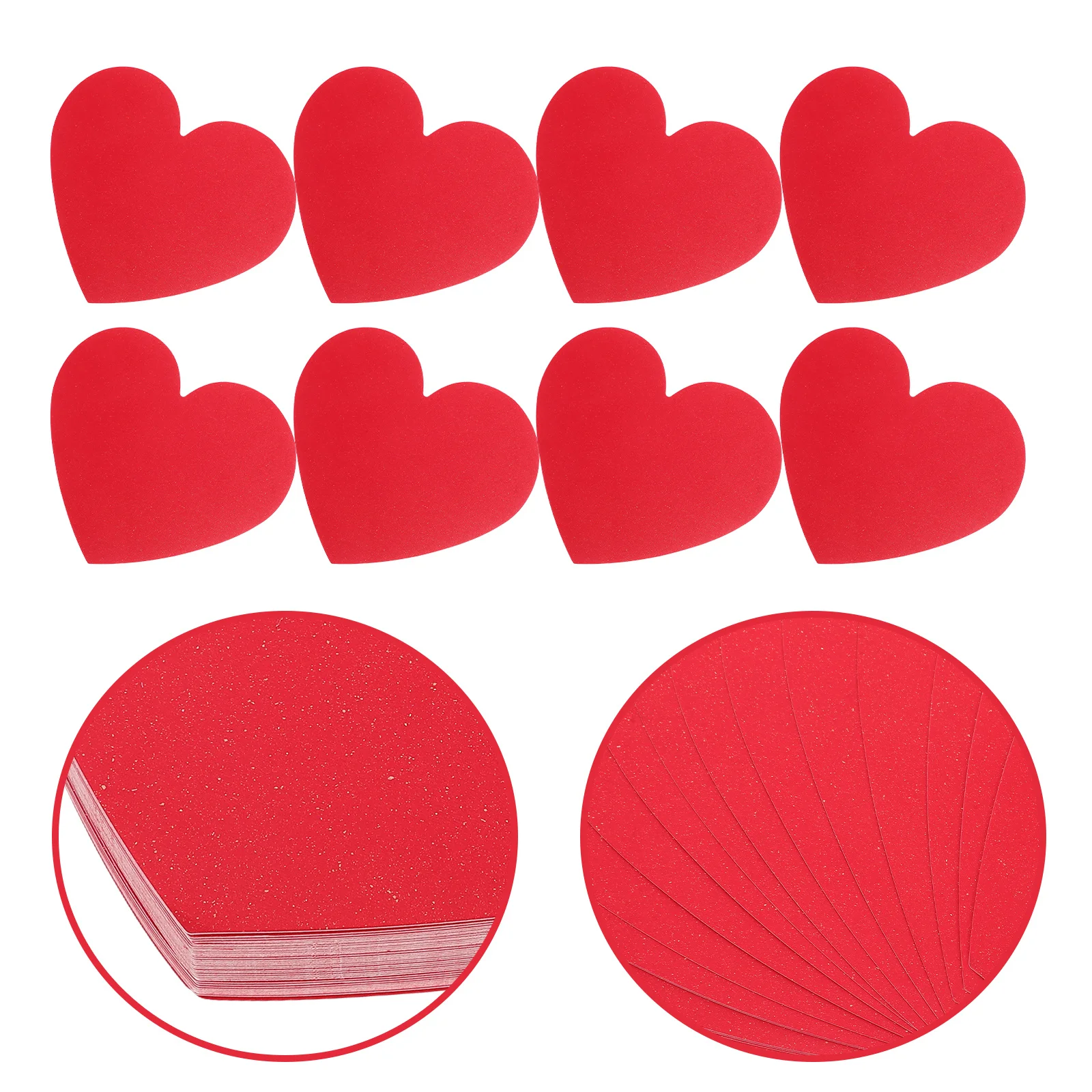 

40Pcs Heart Shape Card DIY Greeting Cards Blank for Valentine's Day Romantic Message Cards Flower Arrangement