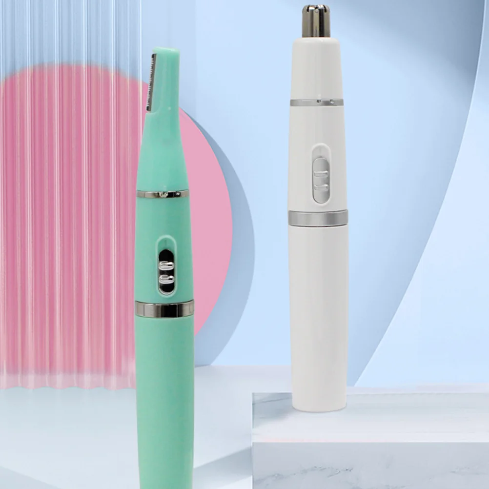 

1 Set R-Shaped Stainless Steel Eyebrow Trimmer Electric Razor For Face Body Hair Removal Precision Shaver With Eyebrow Comb