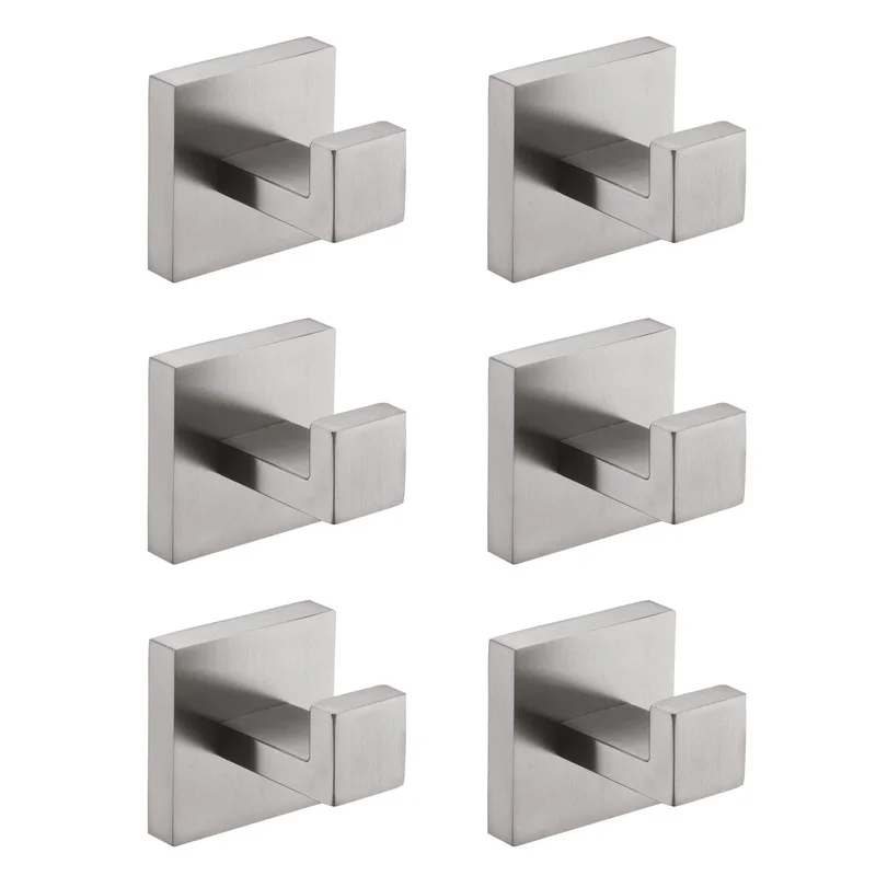 

Stainless Steel Wall-Mounted Towel & Coat Hooks for Bathroom Bedroom Kitchen