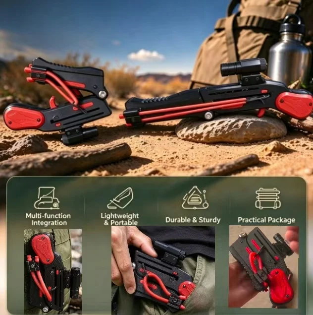 Multi Functional Enhanced Version Foldable Decompression Tool Outdoor Portable EDC Powerful and High-precision Hunting Tool