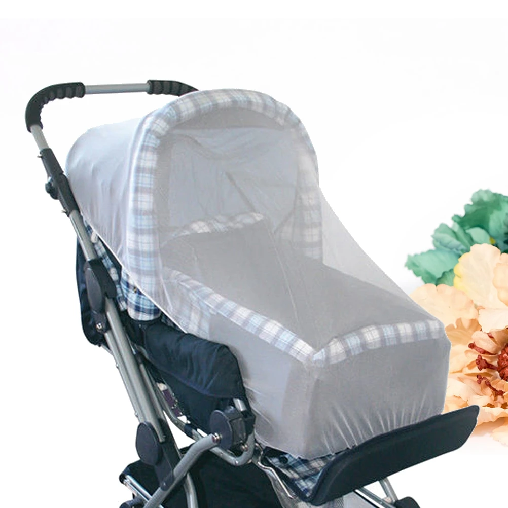 

Cart Mosquito Net Folding Full Cover White Encryption Anti-mosquito Travel Stroller