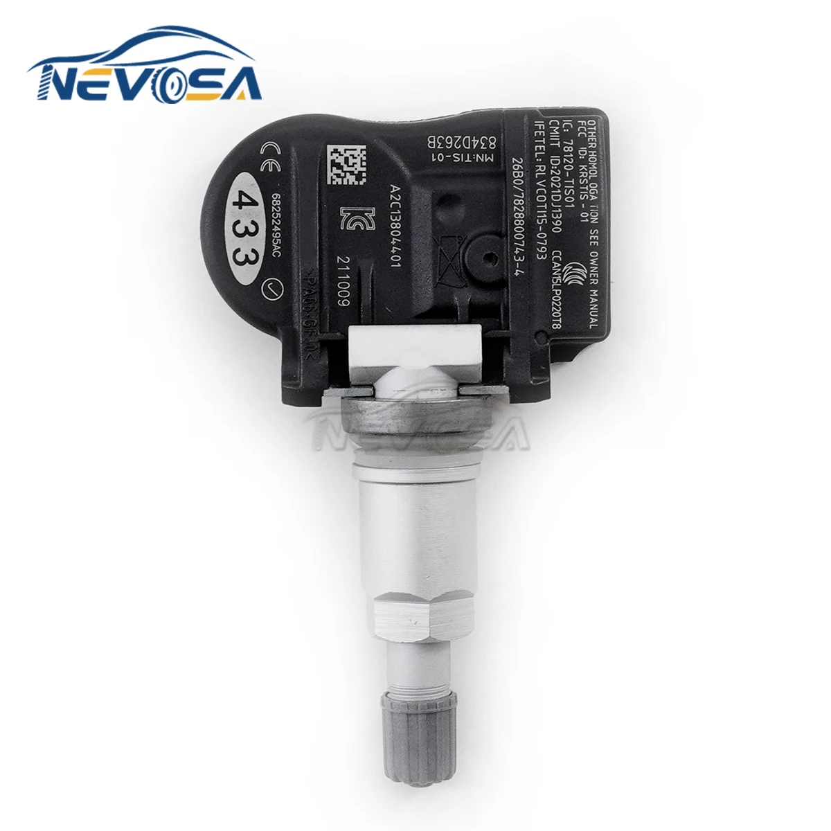 NEVOSA 68252495AC TPMS Sensor For Jeep Grand Cherokee IV 2016-2020 Tire Pressure Monitoring System 68252495AA 68252495AB 4PCS