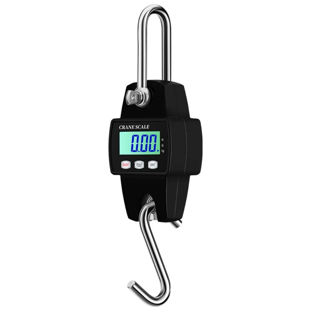 

300KG High Precision Crane Scale Kg/Lb/N LCD Digital Display Electronic Hook Scale Portable Accurate Digital Electronic Scale