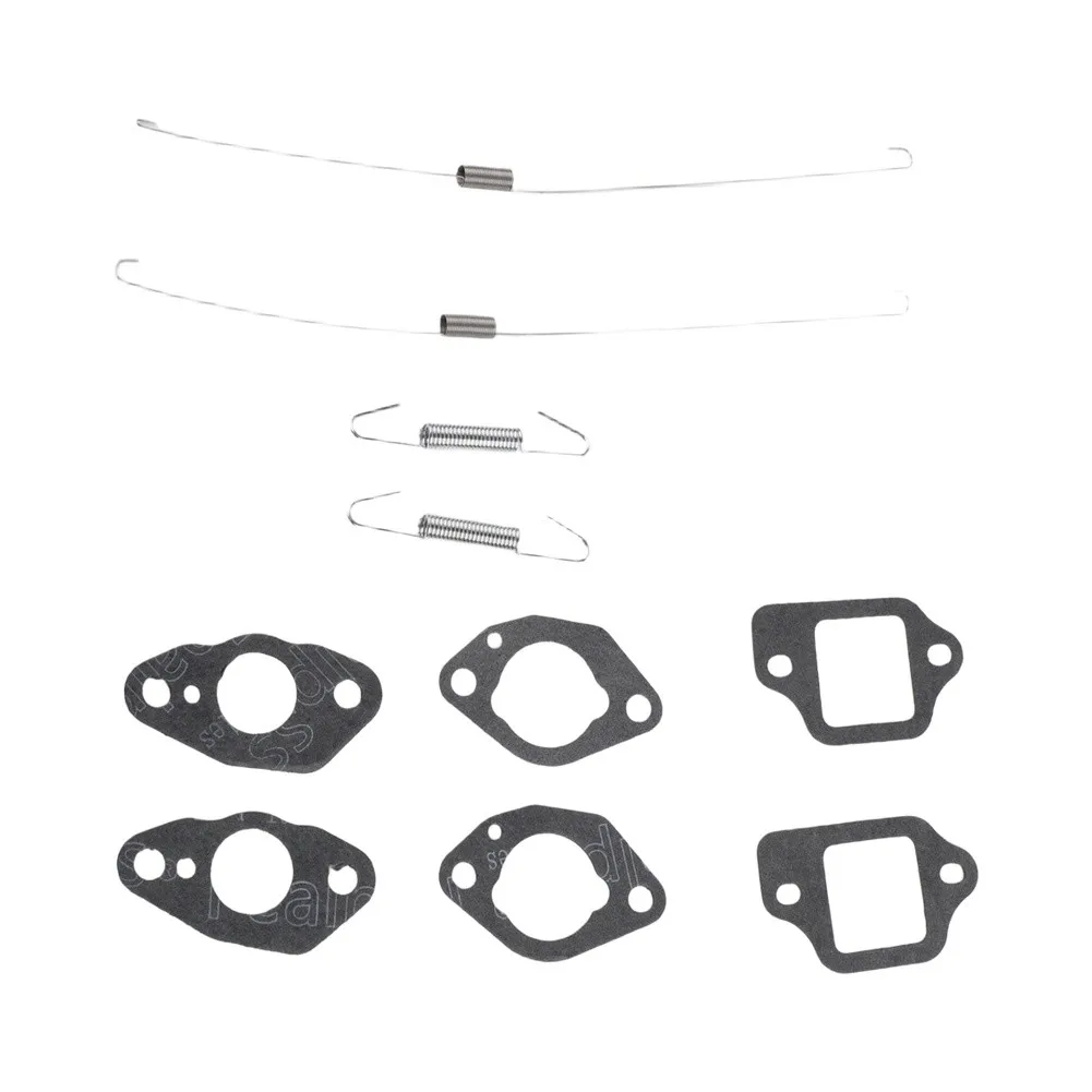 4 Metal Throttle Springs and 6 Carburetor Gaskets for Honda For GC135 GC160 GCV135 For GCV160 Engine Carburetor Rebuild Kit