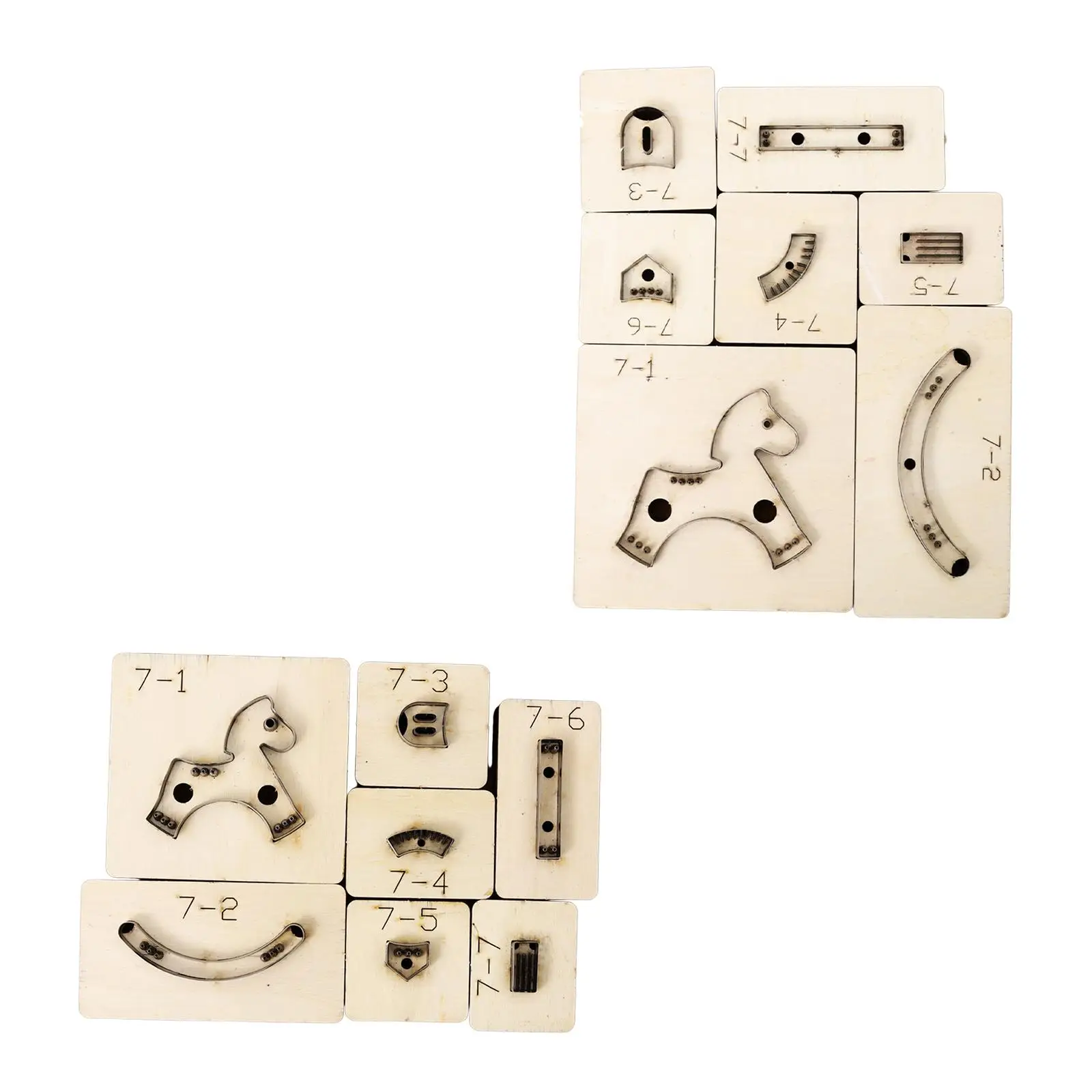 Horse Shape Cut Mold Leather Rocking Horse Template Making Stencil Practical