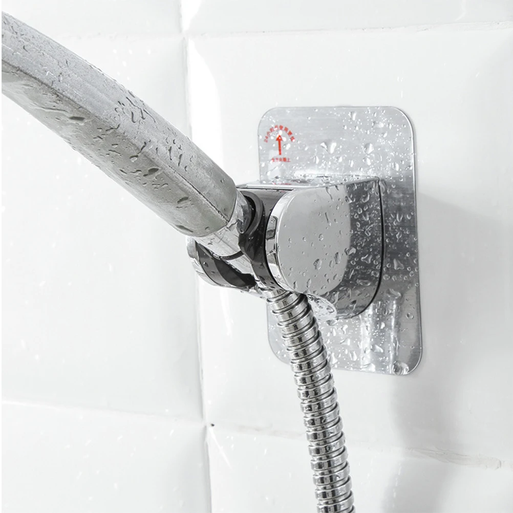 

2Pcs ShowerHeadHolder StainlessSteel Adjustable SuctionBracket Bathroom Durable Lightweight ShowerNozzleBracket