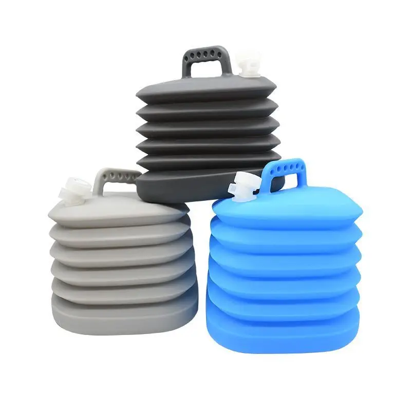 

Outdoor foldable and retractable convenient car water storage bucket, large capacity silicone water storage tank with faucet