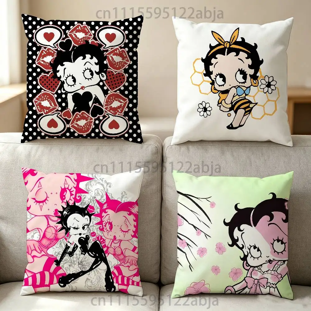 B-BettyS Doll B-Boop-y-es Throw Pillow Case 50x50cm DIY Square Pillowcase Square Office Cushion Cover