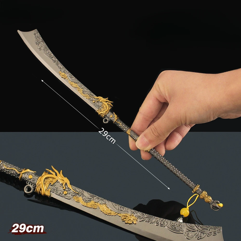 29 cm/11.4in Naraka: Bladepoint Mes Model Naamloze Mo Dao Oude Koude Wapens Rekwisieten Game Randapparatuur Ornamenten Jongen Speelgoed geschenken