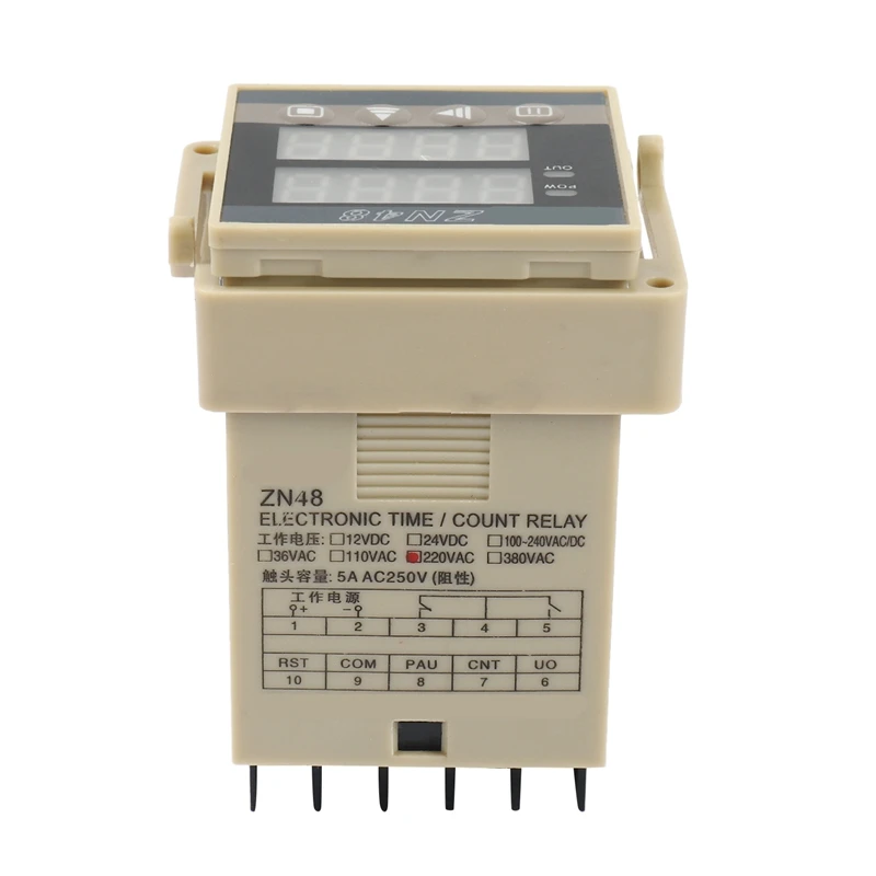 Best-ZN48 AC220V عداد تتابع الوقت الرقمي متعدد الوظائف مقياس تردد السرعة الدوارة