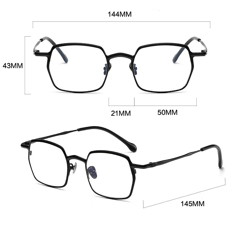 Vintage Puur Titanium Bril Frame Mannen Retro Designer Handgemaakte Brillen Frame Vrouwen Ultralichte Luxe Merk Kleine Brillen