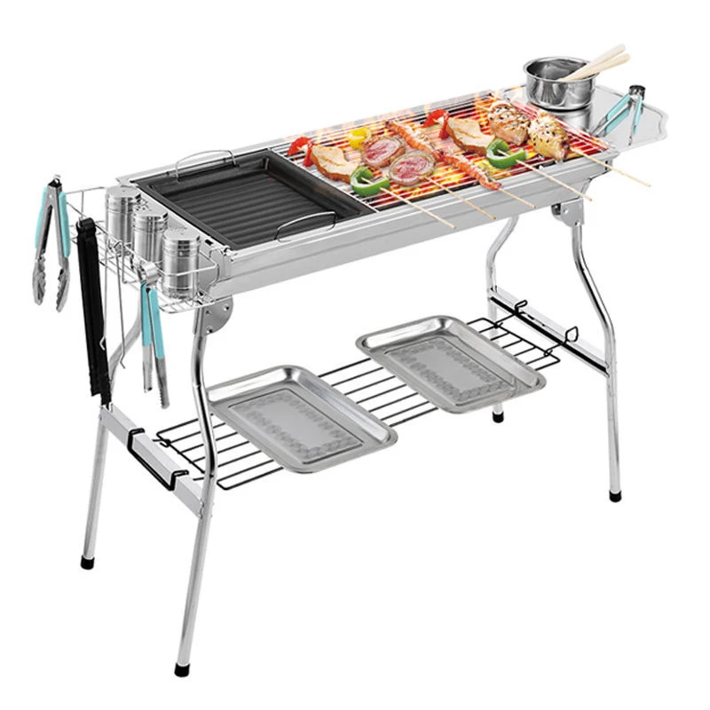 Stainless Steel Barbecue Grill for Charcoal Barbecue TooL BBQ Cooking Grid Park