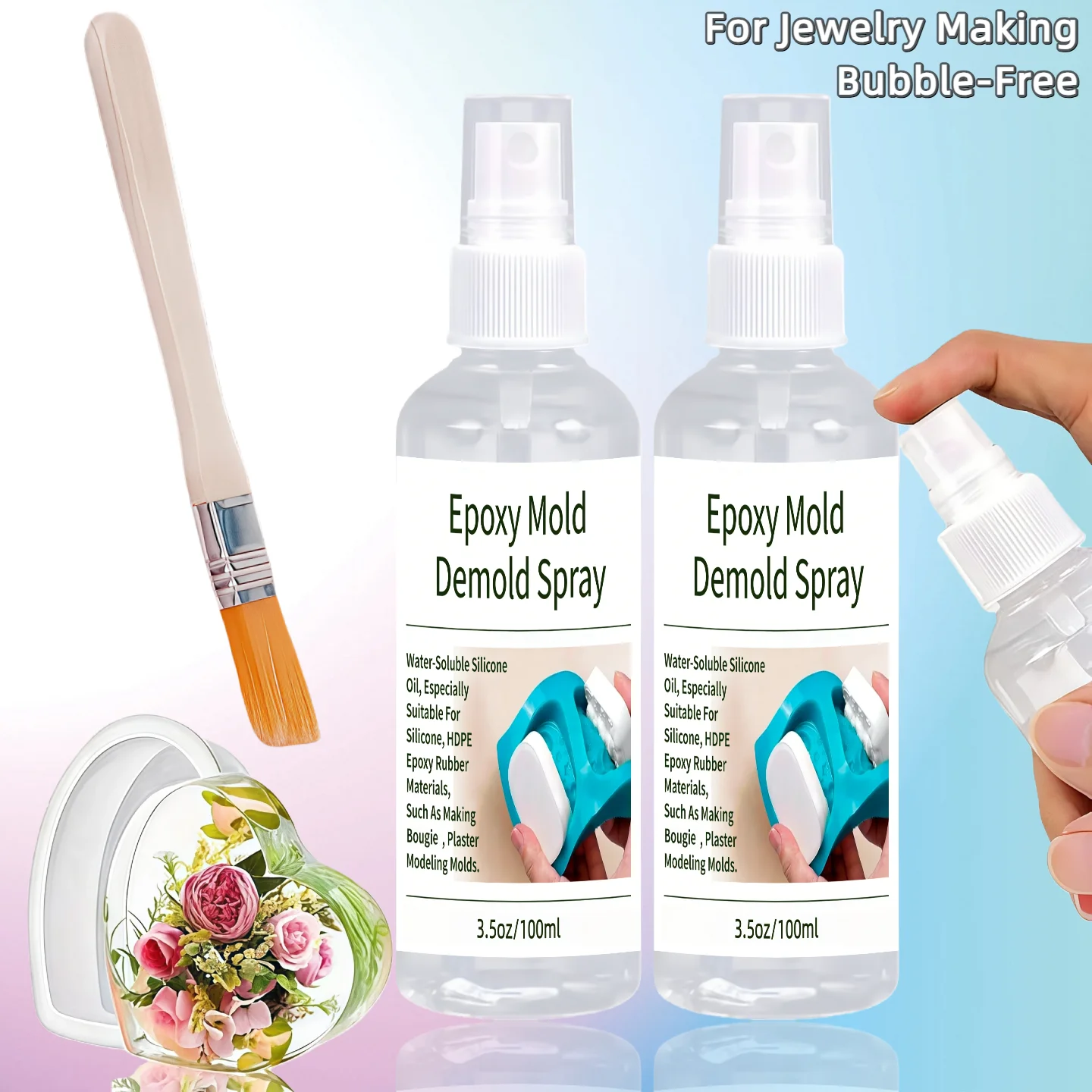 Release Spray Silicone - 5-Second Dry Epoxy Release Spray With