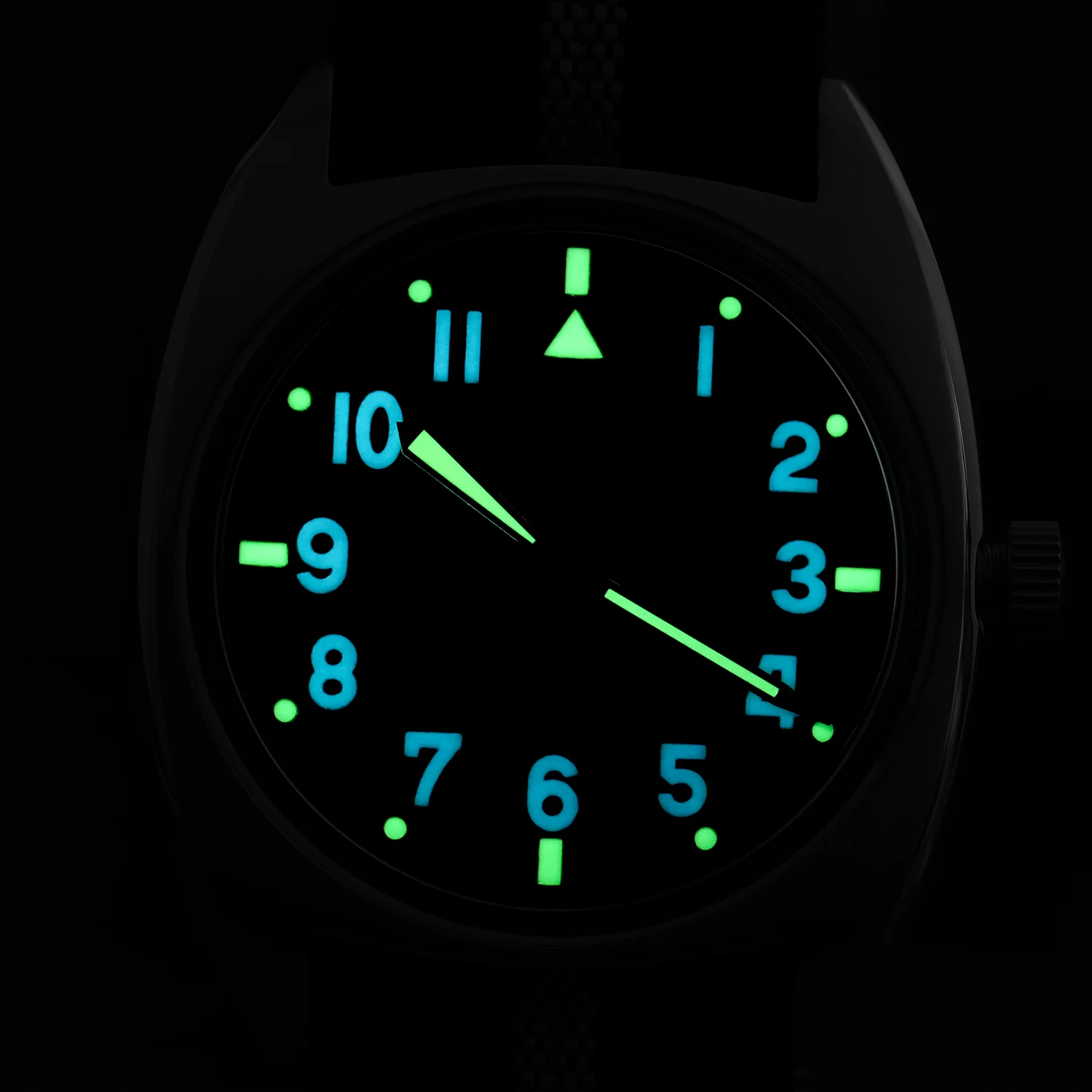 Militado ML17 ساعة عسكرية ميوتا سوبر 2035/ GL12 حركة كوارتز C3/BGW9 مضيئة 100 متر مقاوم للماء 36 مللي متر ساعات رجالية عتيقة #6