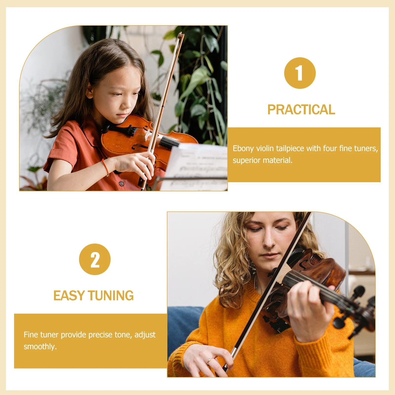 

Violins String Pulling Board Accessories Practical Tailpiece Plate Part