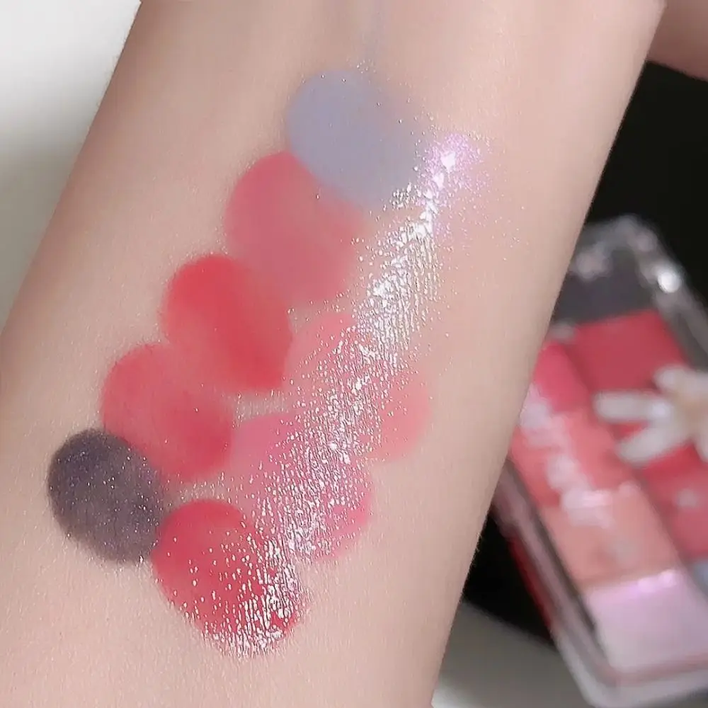 Bricolage mélange de couleurs des lèvres gelée brillant à lèvres Palette longue durée Non collant tasse hydratant rouge à lèvres Palette 10 couleurs brillant à l'eau