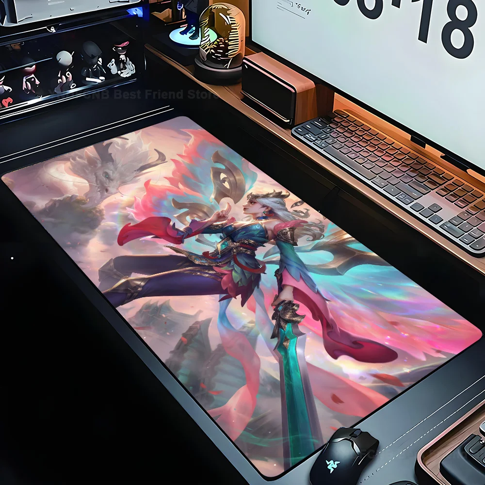 

Kayle League of Legends Mousepad Mouse Mat Desk Mat With Pad gaming accessories Prime Gaming XXL Keyboard Pad